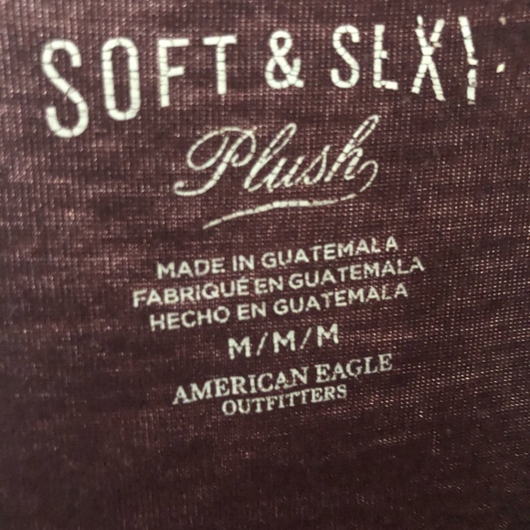 American eagle maroon cutout shoulder long sleeve - Picture 3 of 4